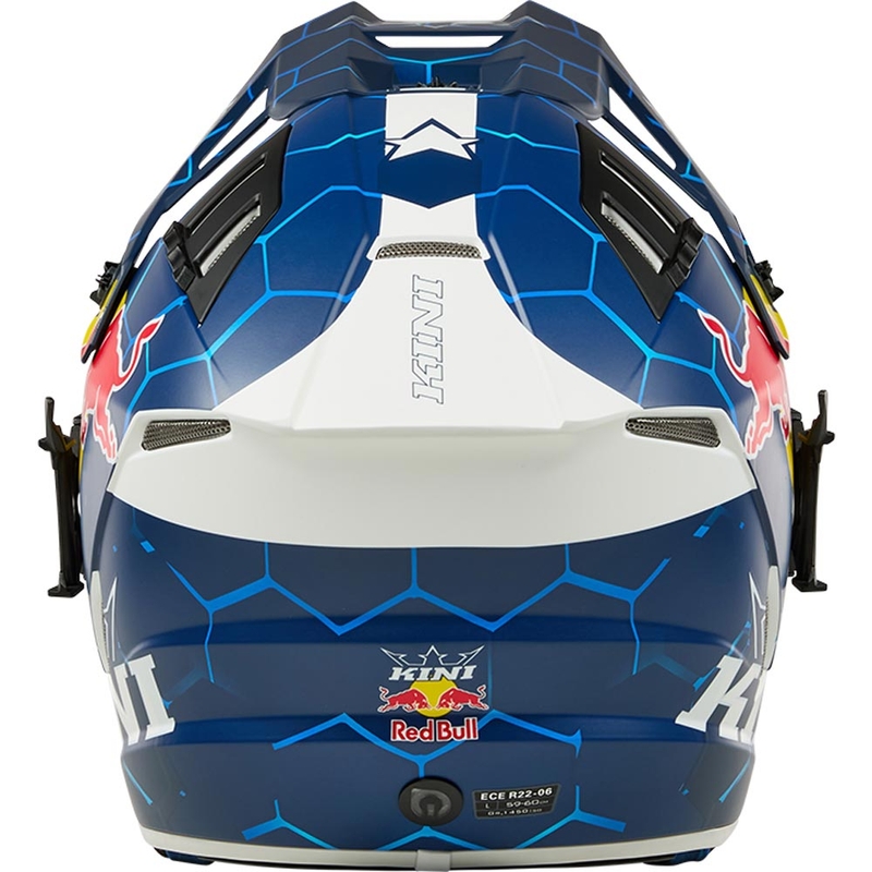 KINI Red Bull EXC motokrossz bukósisak kék-fehér
