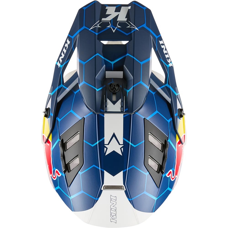 KINI Red Bull EXC motokrossz bukósisak kék-fehér