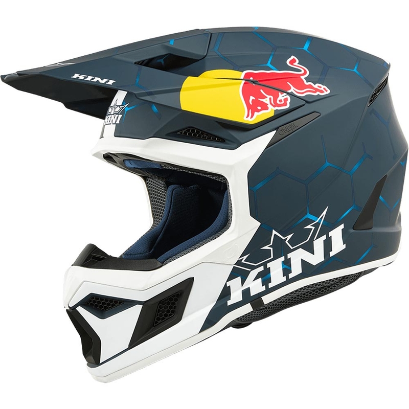 KINI Red Bull MX3 1.0 gyerek motokrossz sisak kék-fehér