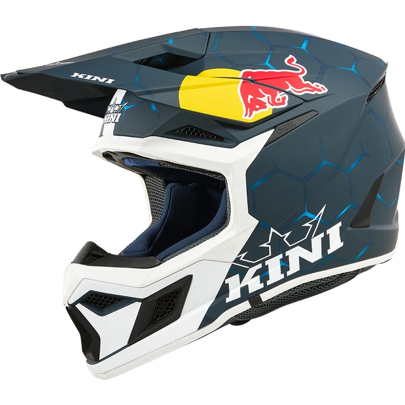 KINI Red Bull MX3 1.0 gyerek motokrossz sisak kék-fehér