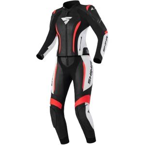 Női motoros overál Shima Miura 2.0 fekete-fehér-neon piros