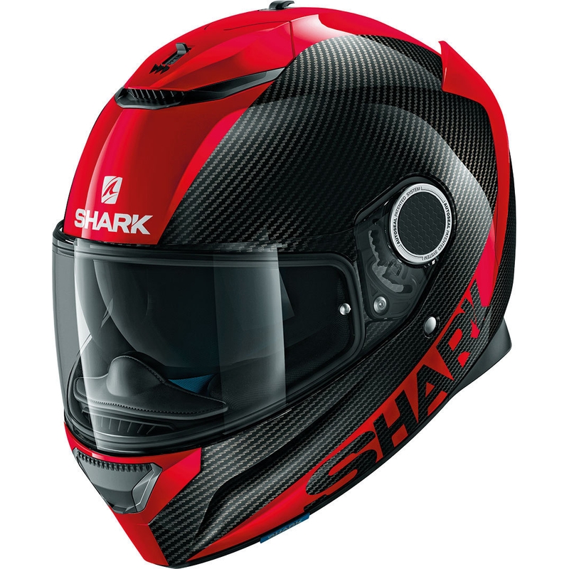 Integrált sisak SHARK SPARTAN CARBON Skin fekete-piros
