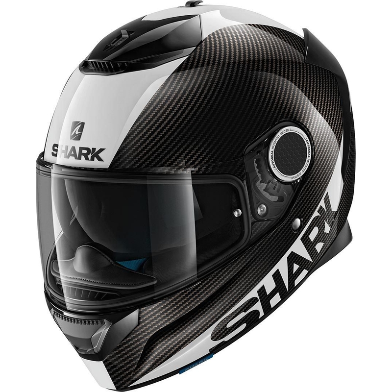 Integrált sisak SHARK SPARTAN CARBON Skin fekete-fehér