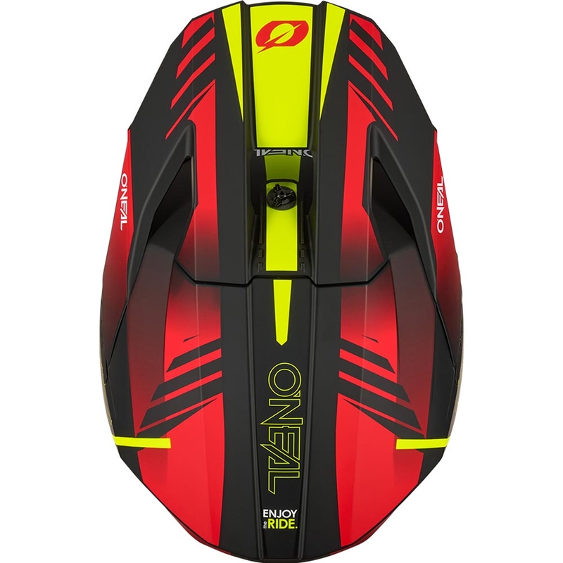 O´Neal 3SRS Haze motokrossz bukósisak matt fekete-piros-fluo sárga
