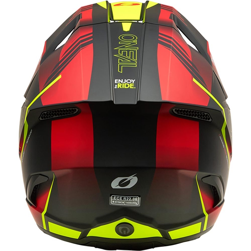 O´Neal 3SRS Haze motokrossz bukósisak matt fekete-piros-fluo sárga