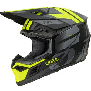 Motokrosová helma O´Neal 3SRS Ride matná černo-šedo-fluo žlutá
