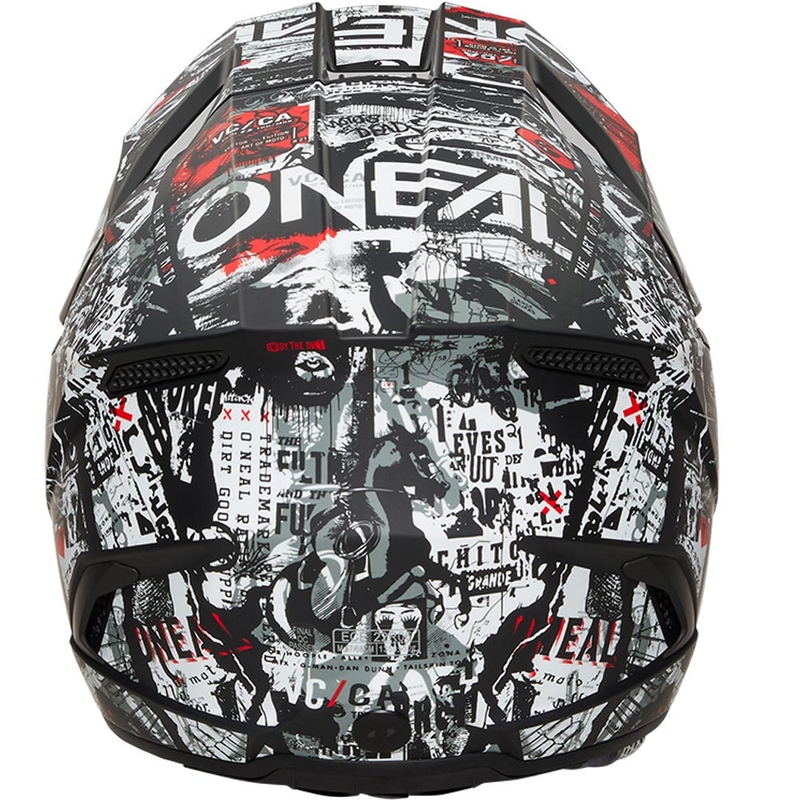 O’Neal 3SRS Attack motokrossz bukósisak matt fekete-fehér