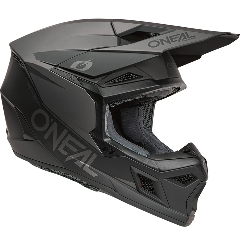 O’Neal 3SRS Solid motokrossz bukósisak matt fekete-szürke