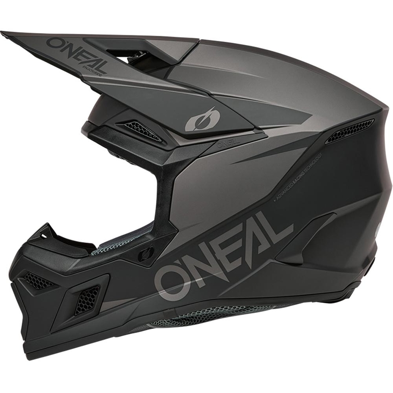 O’Neal 3SRS Solid motokrossz bukósisak matt fekete-szürke