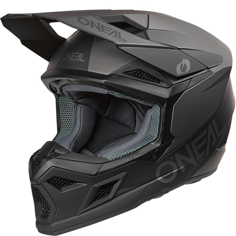 O’Neal 3SRS Solid motokrossz bukósisak matt fekete-szürke