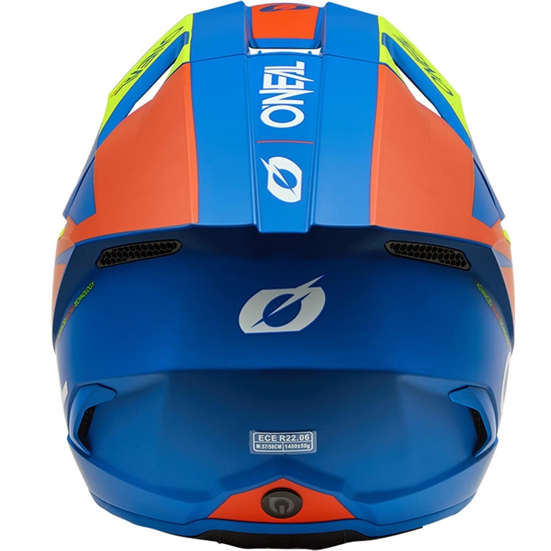 O’Neal 3SRS Solid motokrossz bukósisak matt kék-fluo sárga