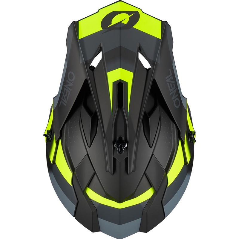O’Neal 2SRS Spyde motokrossz bukósisak matt fekete-szürke-fluo sárga