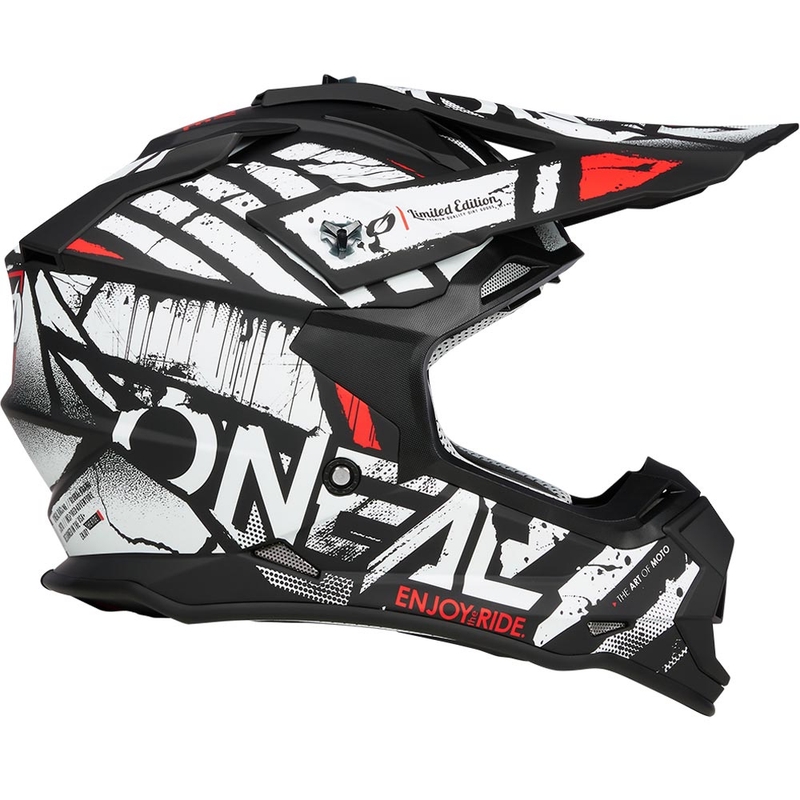 O’Neal 2SRS Glitch motokrossz bukósisak fekete-fehér