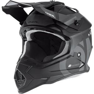 Motokrosová helma O´Neal 2SRS Slick černo-šedá