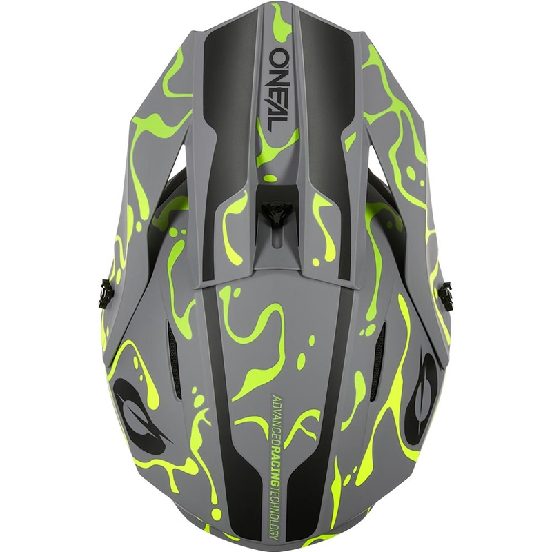 O’Neal 1SRS Splash motokrossz bukósisak matt szürke-fluo sárga