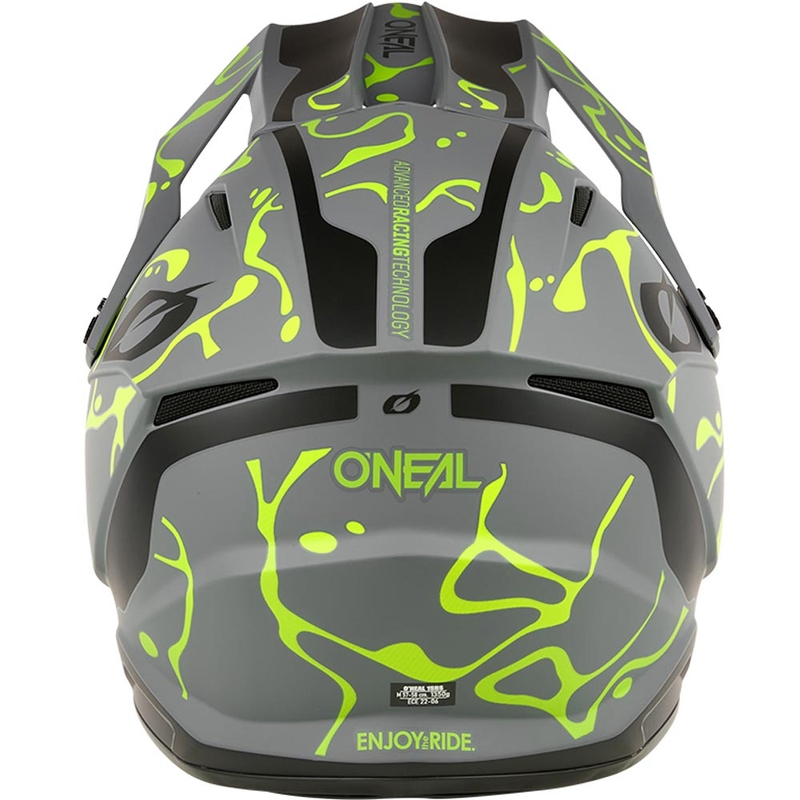 O’Neal 1SRS Splash motokrossz bukósisak matt szürke-fluo sárga