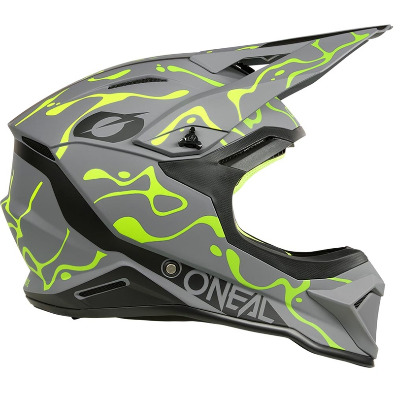 O’Neal 1SRS Splash motokrossz bukósisak matt szürke-fluo sárga