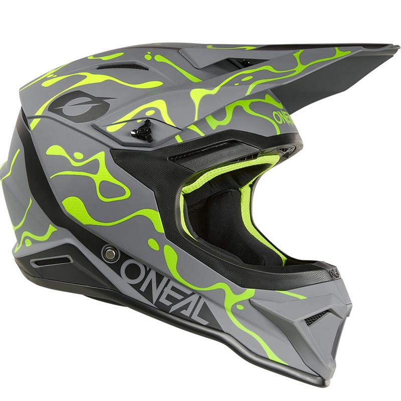 O’Neal 1SRS Splash motokrossz bukósisak matt szürke-fluo sárga