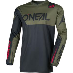 Motokrosový dres O'Neal Element Racewear černo-olivový