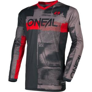 Motokrosový dres O'Neal Element Roller šedo-červený