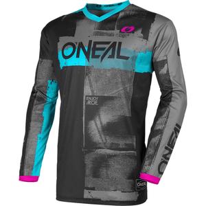 Dámský motokrosový dres O'Neal Element Roller černo-modrý