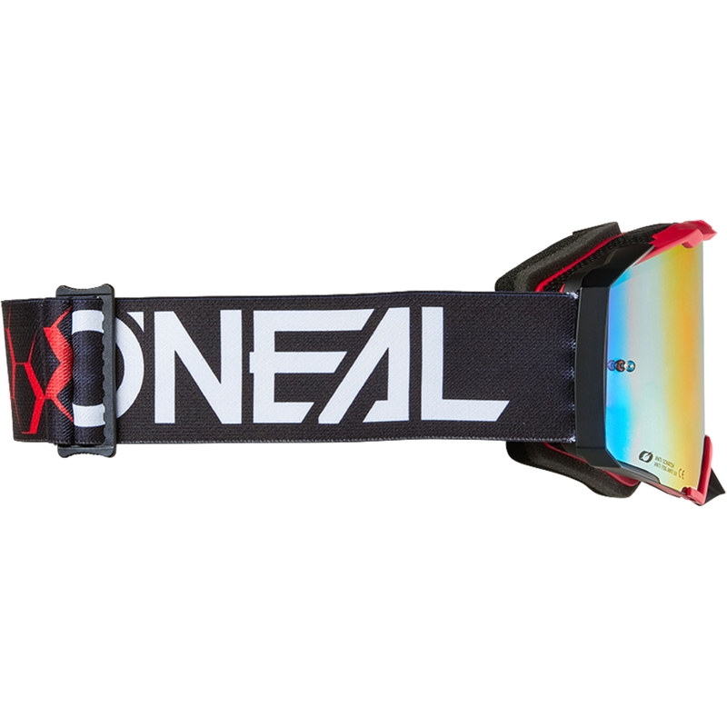 O’Neal B-33 Hexa motokrossz szemüveg fekete-piros (irídium piros plexi)