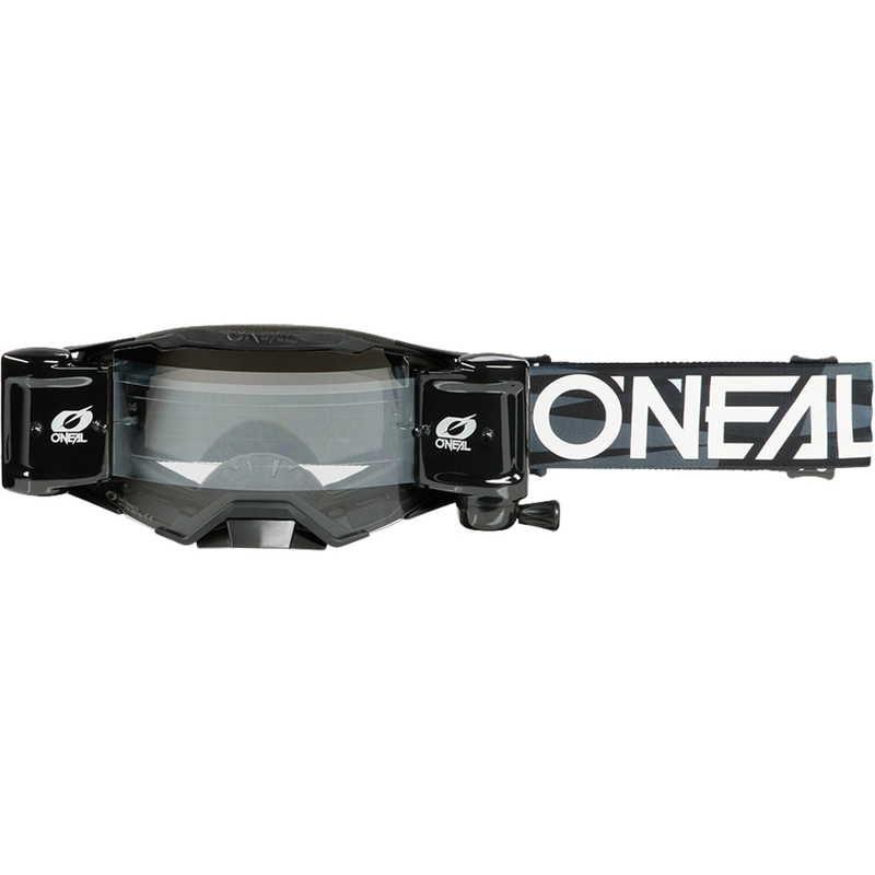 O’Neal B-33 Ictus motokrossz szemüveg Roll Off rendszerrel fekete-fehér (átlátszó plexi)