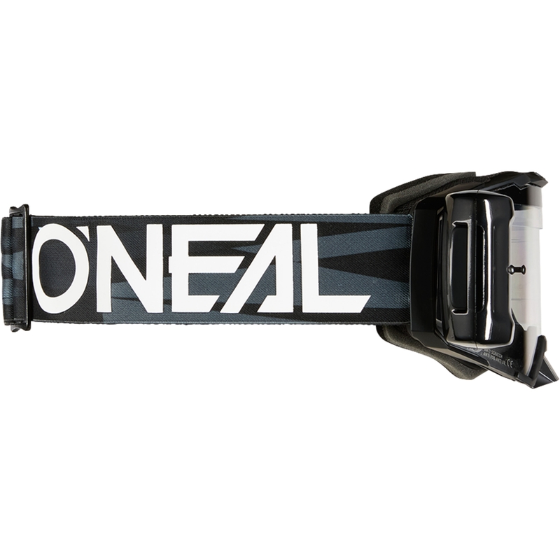 O’Neal B-33 Ictus motokrossz szemüveg Roll Off rendszerrel fekete-fehér (átlátszó plexi)