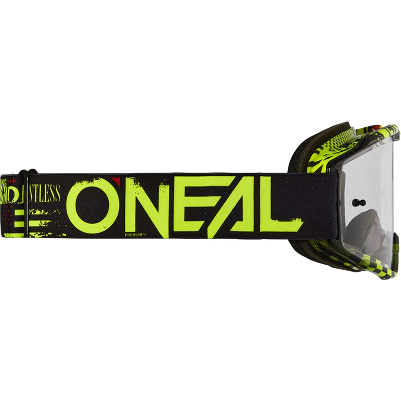 O´Neal B-10 Attack motokrossz szemüveg fekete-sárga (átlátszó plexi)