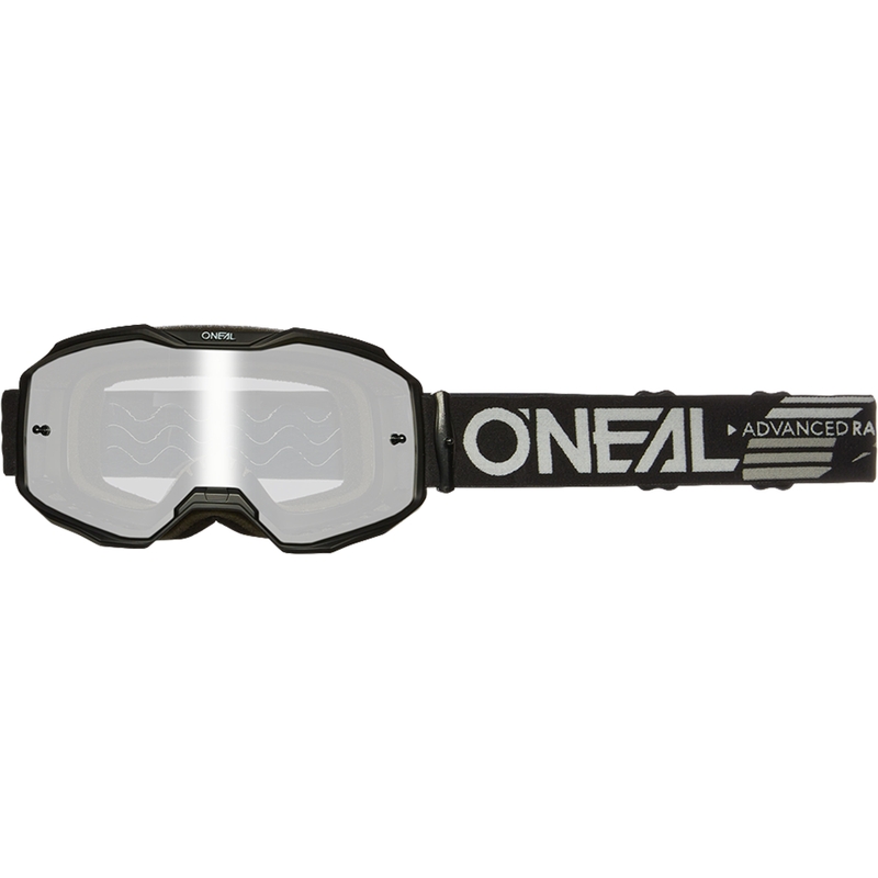 O´Neal B-10 Solid motokrossz szemüveg fekete (tükörezüst plexi)