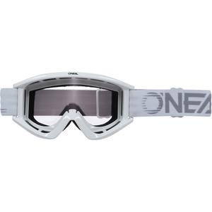Motokrosové brýle O´Neal B-Zero bílé (čiré plexi)