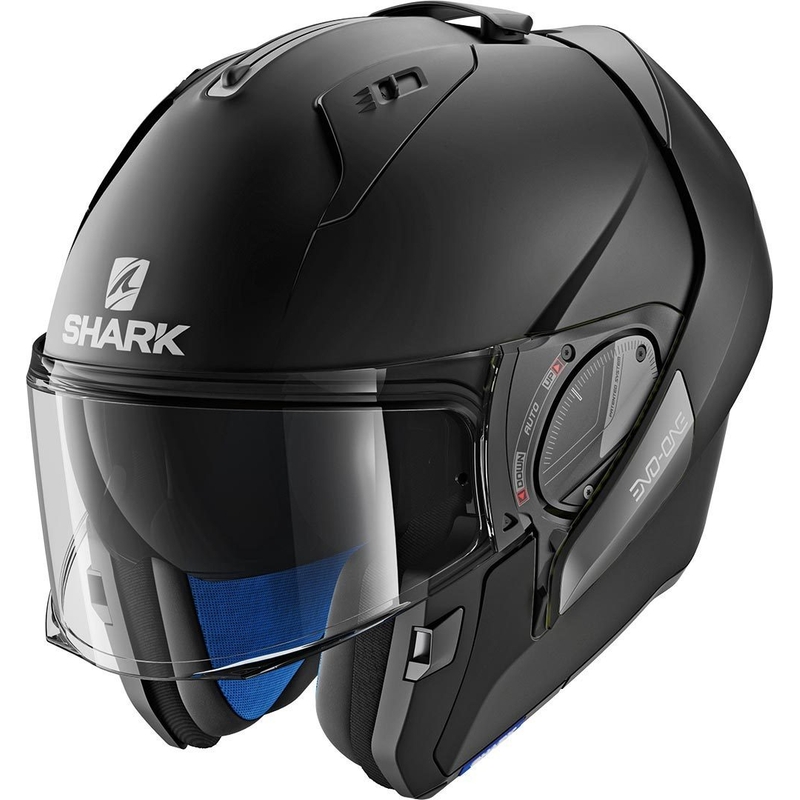 Flip sisak SHARK EVO-ONE 2 Blank Mat fekete matt