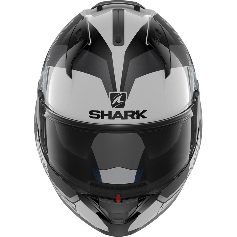 Flip sisak SHARK EVO-ONE 2 Slasher fekete-fehér-ezüst