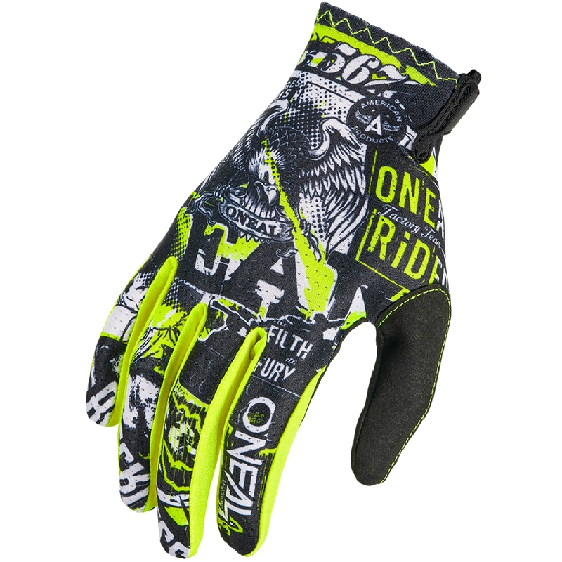 O´Neal Matrix Attack motokrossz kesztyű fekete-fluo sárga