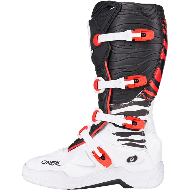 O´Neal 3SRS Zebra motokrossz csizma fekete-fehér-piros