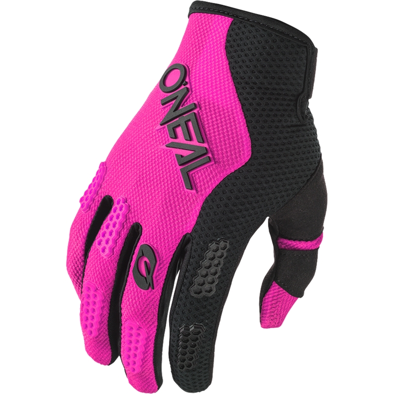 O´Neal Element Racewear női motokrossz kesztyű fekete-rózsaszín