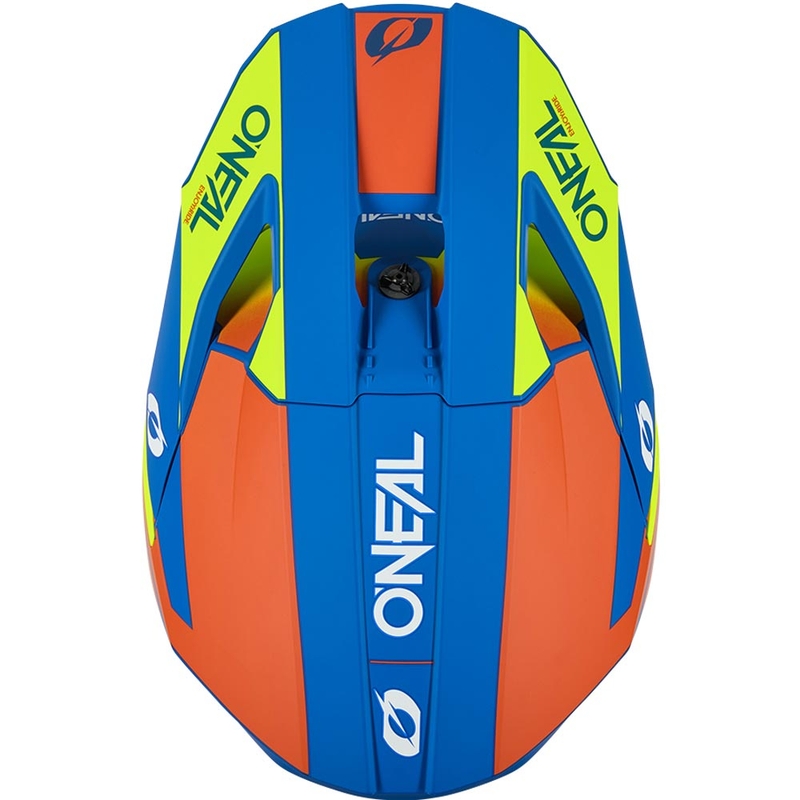 O’Neal 3SRS Solid gyerek motokrossz bukósisak matt kék-fluo sárga