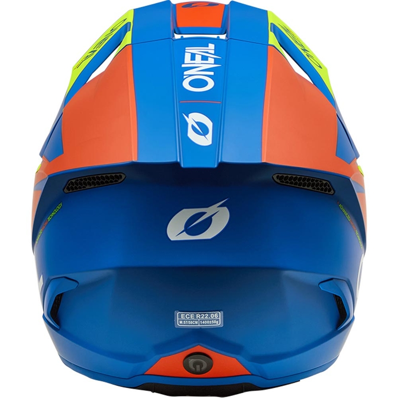 O’Neal 3SRS Solid gyerek motokrossz bukósisak matt kék-fluo sárga