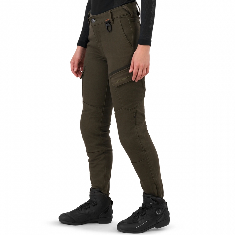 Shima Recon női motoros farmer zöld