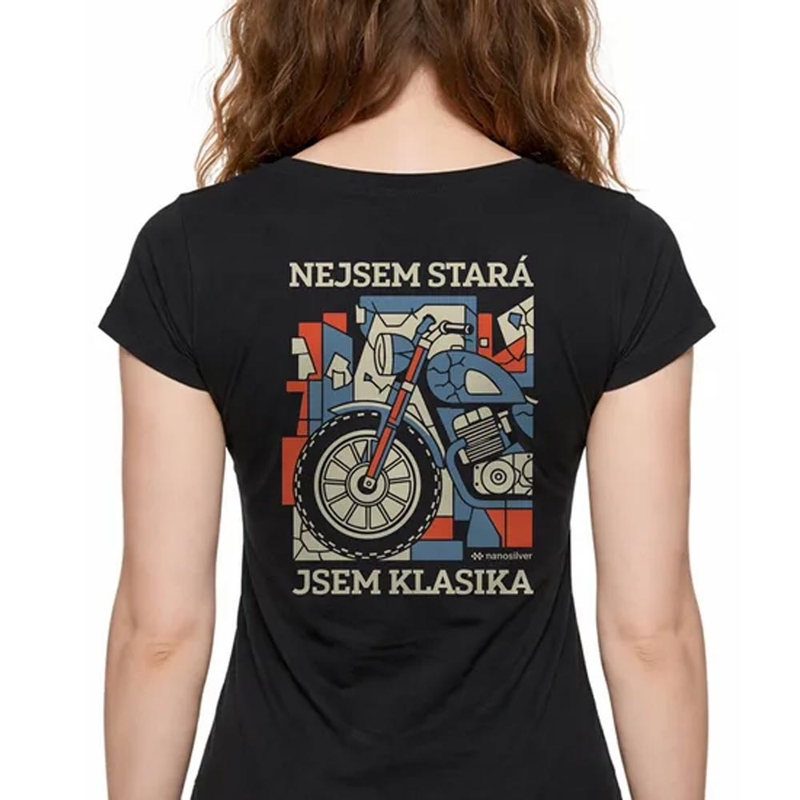 Nanosilver JSEM KLASIKA női póló fekete