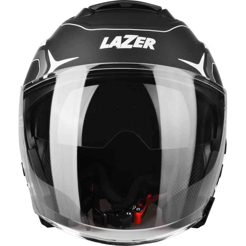 Nyitott motoros sisak Lazer Tango Hexa fekete-fehér