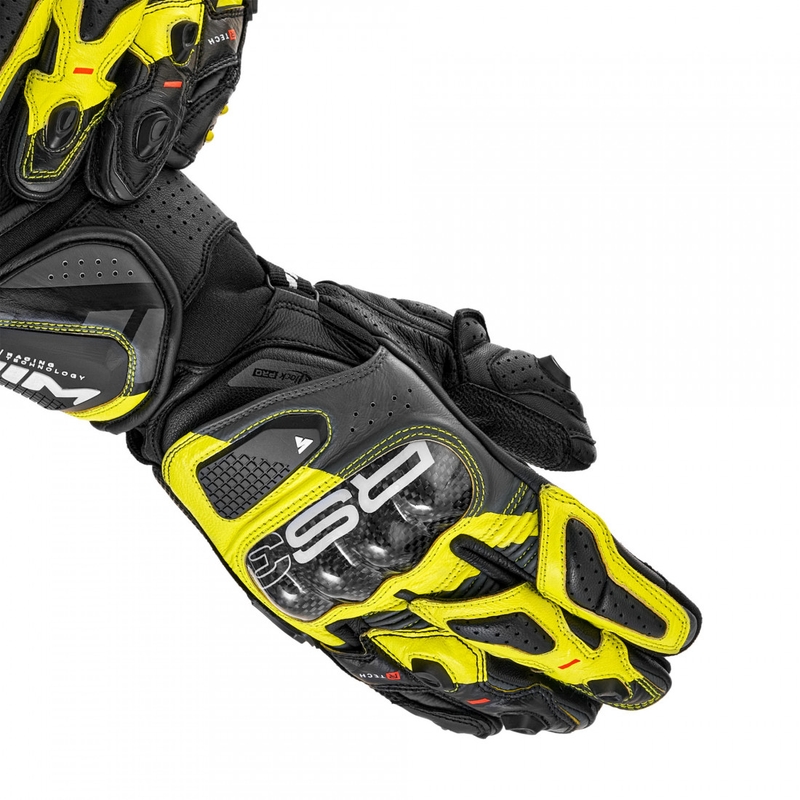 Shima RS-3 motoros kesztyű fluo sárga