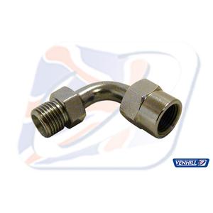Swivel joint Venhill POWERHOSEPLUS E690 90 deg 1/8 TH BSP króm
