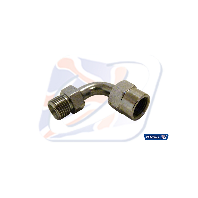 Swivel joint Venhill POWERHOSEPLUS 90 deg 1/8 TH BSP króm
