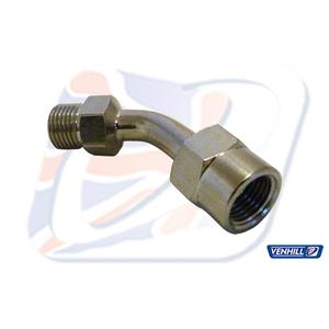 Swivel joint Venhill POWERHOSEPLUS E645 45 deg 1/8TH BSP króm