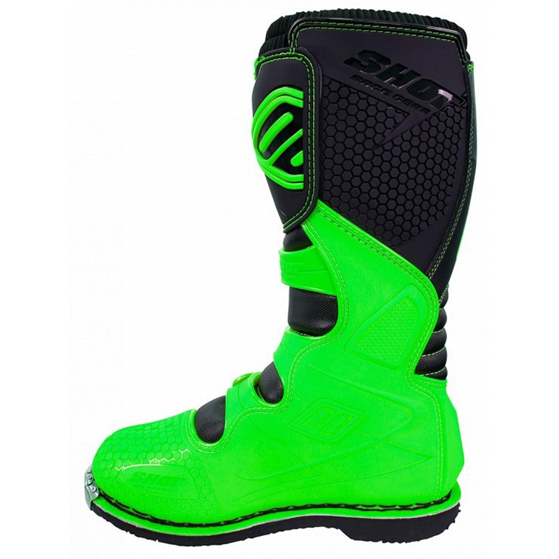 Motoros cipők Lövés X10 fekete-fluo zöld