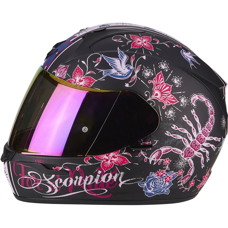 Integrált sisak Scorpion EXO-390 Chica fekete-rózsaszín