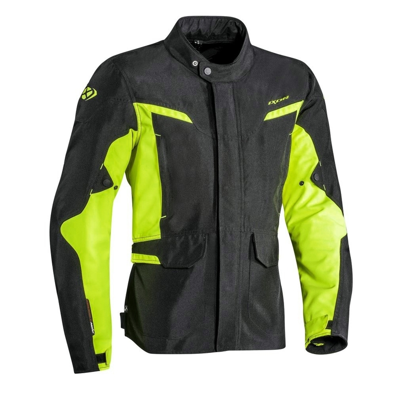 Motoros kabát IXON Summit 2 fekete-fluo sárga akció kiárusítás