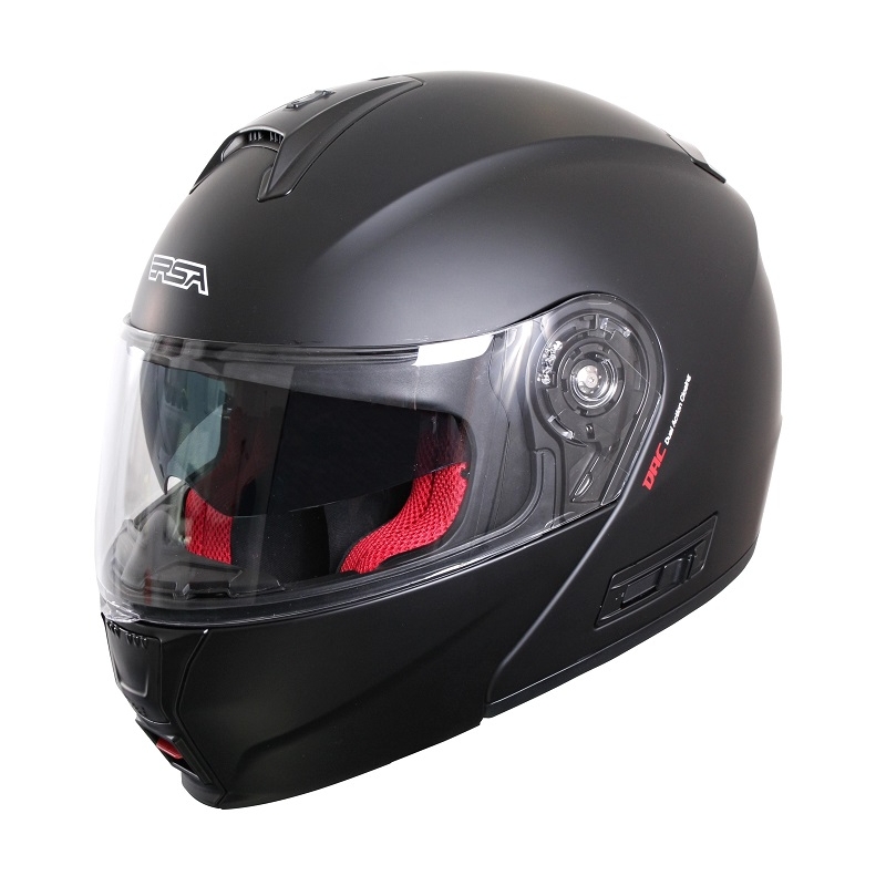 Billenő sisak RSA TR-01 fekete matt - II motorkerékpárhoz.