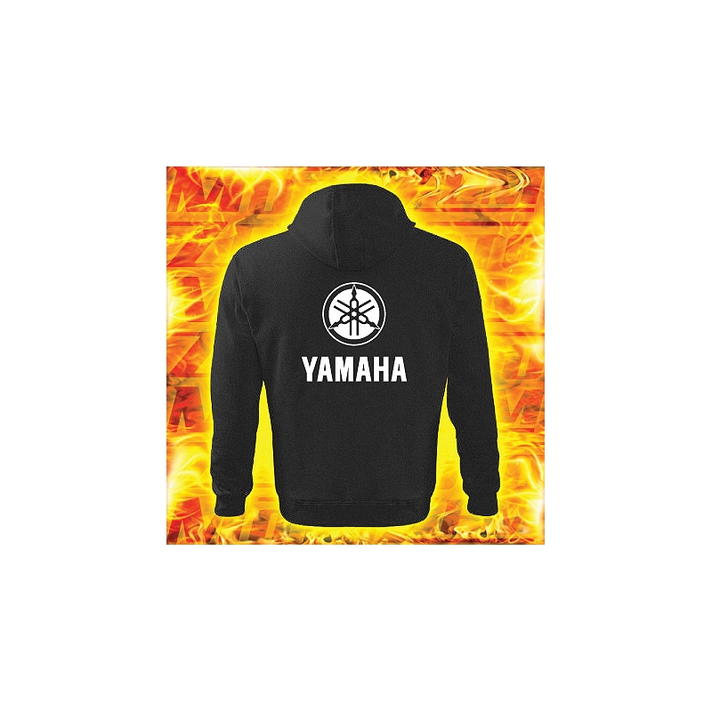 Yamaha fekete kapucnis pulóver